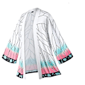Miniatyrbild 1 av 5: Bästa Rabatt Anime Cosplay Kostym Demon Slayer Kimetsu No Yaiba Haori Kimono Agatsuma Zenitsu Kochou Shinobu Sommarjacka Skjorta Anime Kläder D 140