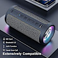 Pikkukuva 4 / 5: Kannettava langaton Bluetooth-kaiutin. Led-valo, Ipx7 30h toistoaika, enemmän äänenvoimakkuutta ja tehostettu basso, kestävä