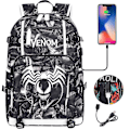 Miniatyrbild 1 av 4: Venom Fashion Tryckt Usb Ungdoms Skolväska (2-117) Color-12