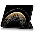 Miniatyrbild 3 av 5: Kompatibelt fodral för Huawei MatePad Pro 13.2 (2025) PU Läder TPU Baksida Trefaldigt Ställ Tablet Skydd Black