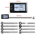 Miniatyrbilde 3 av 5: Elektrisk Sykkel 36V/48V 30A 750W 1000W 2 Modell Sinusbølgekontroller EN05 LCD-Display for Elsykkel