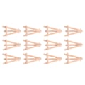 Miniatyrbild 2 av 5: 12-pack 12,7 cm Mini Trä Display Staffli Naturligt Trä Tripod Hållare Stativ för Visning av Små Dukar