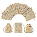 Miniatyrbillede 1 af 5: Stofpose, 50 Stykker Små Stofposer Bomuldspose 13 X 18cm, Jute Pose Stofpose Snøre Stofpose Smykker Gaveposer Genanvendelig Tepose (l)