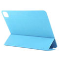 Miniatyrbild 3 av 5: Kompatibelt Fodral för iPad Pro 11 (2024) PU Läder Tri-fold Ställ Magnetisk Stängning Tablet Skydd Azure