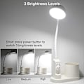 Miniatyrbilde 3 av 5: Bordlampe for barn, studielampe med stativ, automatisk fargeskiftende nattbordslampe, oppladbar og dimbar LED-leselampe for barn