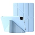 Miniatyrbilde 1 av 5: Kompatibel med iPad Pro 13 (2024) Deksel Origami Stativ Auto Sleep / Wake PU Lær+Silikon Nettbrettdeksel LightBlue