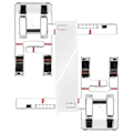 Miniatyrbillede 3 af 5: 2 stk. Justerbar Guide Trykfod til Singer/Butterfly Symaskiner
