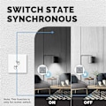 Miniatyrbild 2 av 5: Zigbee Graffiti Smart Hem Dimmer Strömbrytare På/Av Strömbrytare App Fjärrkontroll Timer Smart Dimmer Strömställarmodul, A