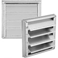 Miniatyrbillede 5 af 5: 100 mm vægventilationsrist i rustfrit stål, firkantet, til tørretumbler, udsugningsventilator, sølv (d-583-a)
