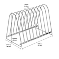 Miniatyrbillede 3 af 5: Vinylplade Display Rack Læse Rack Hjemmeopbevaring 10 Slots