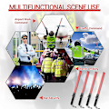 Miniatyrbillede 3 af 5: 6 stk. 41 cm Signal Trafikstav Trafikstav Lysende LED Trafik med 2 Blinkende Mønstre