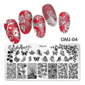 Miniatyrbilde 3 av 3: Neglelakk Stempel Mal Juletre Sommerfugl Design Manikyr