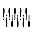 Miniatyrbilde 2 av 5: 10 stk. Erstatningspennespisser for PW100 PW201 Penn H610 ProV2 H640P H950P H1060P HS610 H1161 H320M HS64