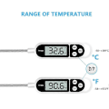 Miniatyrbilde 2 av 2: Digitalt kjøkkentermometer husholdningstermometer ovnstermometer matlagingstermometer, lang probe, korrosjonsbeskyttelse, °C/°F omstillbar for kjøkken