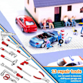 Miniatyrbild 3 av 5: 17 st 1:12 Miniatyr Verktyg Reparations Multi-Verktyg Modell Set för Dekorations Tillbehör Mini Trädgårdsartiklar