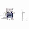 Miniatyrbild 3 av 5: 0.96 tum IIC I2C Seriell GND 128X64 OLED LCD LED Display Modul SSD1306 för arduino Kit vit Display Boris