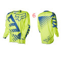 Miniatyrbillede 1 af 2: Sommer FOX downhill cykelbeklædning til mænd, hurtigtørrende åndbar langærmet T-shirt style 6 XXXL