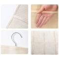 Miniatyrbillede 3 af 5: Multifunktionel Hængende Garderobe Dobbeltsidet Hængende Dame Undertøjs Opbevaringspose beige style1