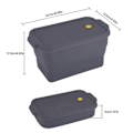 Miniatyrbilde 3 av 5: Silikon Sammenleggbar Toastbrødform Non-Stick Mini Brødform Lett Å Løsne Liten Toast Rektangelform f