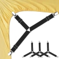Miniatyrbilde 1 av 5: Lakenfester, 4 stk. Justerbare Elastiske Triangelholdere
