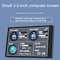 Miniatyrbild 3 av 5: 3,5 tums IPS Dator Liten Sekundär Skärm USB Chassi Sekundär Skärm Datorövervakning Displ