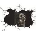 Miniatyrbild 2 av 5: Fönsterdekaler Personlig Halloween Design För Hem Bil Exteriör Dekoration Kissing Skeleton 30X20CM