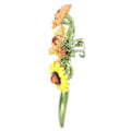 Miniatyrbillede 4 af 5: Solsikke Broche Revers Nål Plante Vase Blomst Simple Brocher Tilbehør til Kvinder