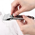 Miniatyrbilde 4 av 5: Skrape, keramisk platetoppskrape, glasskrape, for keramisk platetopp, induksjonsplatetopp, bil, glass, speil, klistremerke, rengjøring (rustfritt stål)