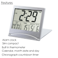 Miniatyrbillede 3 af 5: Foldbar Digital LCD Bordur Temperatur Rejsealarm
