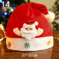 Miniatyrbild 2 av 5: Nya Julhattar Vuxna Barn Kostym Tomte Snögubbe Ren Festivalhatt Ornament För Navidad Nyårspresenter 14 27*35cm