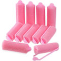 Miniatyrbillede 1 af 5: Skum Svampe Hårruller Fleksible Sovende Curlers Bløde Frisør Curlers Til Kvinder Piger Hårstyling (12 stk, Pink)