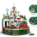 Miniatyrbillede 1 af 4: Tekniske Idéer Julemusikboks Byggeklodser DIY Saml Slottmodel Klodser Venner Legetøj Til Børn Festival Gaver