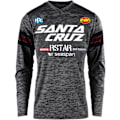 Miniatyrbillede 1 af 2: FOX sommer udendørs cykeltøj rund hals langærmet hurtigtørrende åndbar T-shirt gray M