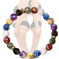 Miniatyrbillede 4 af 5: 7 Chakra Naturlig Sten Armbånd Flettet Lava Armbånd Mænd Kvinder Justerbart Armbånd style 3
