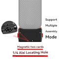 Miniatyrbild 5 av 5: Magnetisk Laddningsbas Snabbkopplingsadapter Fäste för Pocket 3 1/4 Hona Basfäste