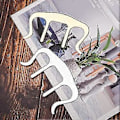 Miniatyrbilde 5 av 5: M-formet notemappe (sølv), notearkholder for piano, gitar, fiolin, instrument og lesemappe for noter