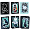 Miniatyrbilde 5 av 5: Witch Rune Oracle 24 Individuelle Tarot Rune Runekort Dyreorakel Dyretarot Vikingruner