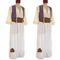 Miniatyrbild 1 av 5: Arabisk Prins Aladdin Ande Maskerad Rollspel Vuxen Cosplay Halloween Party Show Kostymset för Män 2XL