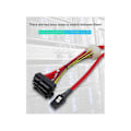 Miniatyrbilde 5 av 5: Mini SAS36P SFF 8087 Til SAS29P SFF-8482 Kabel Overføringskabel MINI Datakabel 1M