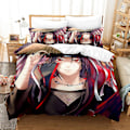Miniatyrbilde 1 av 3: N10 Naruto 3D-printet sengesett dynetrekk dynetrekk putetrekk barnegave AU single 140x210cm