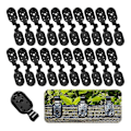 Miniatyrbillede 3 af 5: 50 Stk. Skyggenet Plastik Clips Ellipse Plastik Sorte Clips til, Havenet, Anti Fuglenet