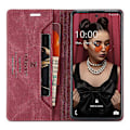 Miniatyrbillede 2 af 5: AUTSPACE A01 Serie Kompatibel Med Samsung Galaxy A52 4G/5G/A52s 5G PU Læder Etui RFID Wallet Flip Stand Cover Red