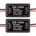 2 st LED Flash Strobe Controller Bromsljus Blinkers Bromsljus Strobe Modul För Motorcyklar Bilar Lastbilar (Endast För LED)
