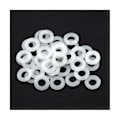 Miniatyrbillede 5 af 5: 500 stk. Hvide nylon flade skiver pakningssæt M2 M2.5 M3 M4 M5 M6 M8 M10 Plastforseglings O-ringe sortiment