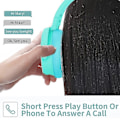 Pikkukuva 5 / 5: Bluetooth On-ear -kuulokkeet Pop-kuplilla, Silikoni Pop Fidget Lelu Sininen