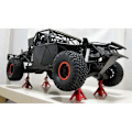 Pikkukuva 4 / 5: 4 kpl Metallinen Korkeussäädettävä 6 Tonnin Korjausteline 1/10 RC Crawler -autoille Axial SCX10 90046 TRX4 TRX6