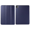 Miniatyrbild 1 av 5: Kompatibelt Fodral för iPad Pro 11 (2024) PU Läder Tri-fold Ställ Magnetisk Stängning Tablet Skydd DarkBlue