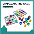 Miniatyrbild 5 av 5: Barnpussel Leksak Formmatchningsspel Färg Sensorisk Pedagogisk Leksak Färgglad Attraktiv Form GUX