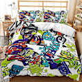 Miniatyrbilde 1 av 2: Hip Hop Serie Dynetrekk Hjemmetekstil Tredelt Sett Q E 200*230three-piece set
