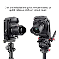 Miniatyrbild 5 av 5: DSLR Kamera L-fäste Vertikal Horisontell Växling Stativ Snabbkopplingsplatta för Stabilisator Stativ